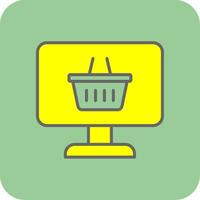 OnGlyph Gradient Corner Shop Glyph Gradient Corner Icon vector