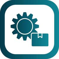 Supply Chain Management Glyph Gradient Corner Icon vector