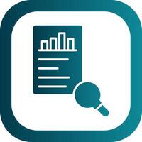 Reports Glyph Gradient Corner Icon vector