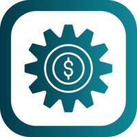 Money Management Glyph Gradient Corner Icon vector