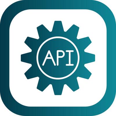 Api Glyph Gradient Corner Icon