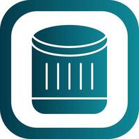 Oil Filter Glyph Gradient Corner Icon vector