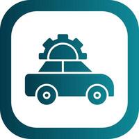 Car Repair Glyph Gradient Corner Icon vector