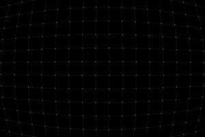VR HUD futuristic interface voluminous grid. Line and dot head up display pattern. Digital UI screen mesh. GUI digital hi tech visor backdrop template. FUI Sci Fi dashboard black and white eps display vector