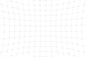 VR HUD futuristic interface voluminous square grid. Line and dot head up display pattern. Digital UI screen convex mesh. GUI digital hi tech visor backdrop. FUI Sci Fi cockpit dashboard display. Eps vector