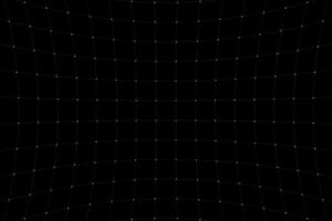 VR HUD futuristic interface voluminous square grid. Line and dot head up display pattern. Digital UI screen convex mesh. GUI digital hi tech visor backdrop template. FUI Sci Fi dashboard display. Eps vector