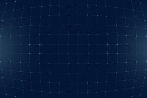 VR HUD futuristic interface voluminous square grid. Line and dot head up display blue pattern. Digital UI screen mesh. GUI digital hi tech visor backdrop template. FUI Sci Fi dashboard display. vector