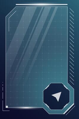 HUD digital futuristic user interface vertical frame. Sci Fi high tech screen. Gaming UI menu touching cyber monitoring dashboard panel. Cyberspace head-up display technology information eps sign