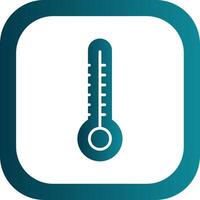 Thermometer Glyph Gradient Corner Icon vector