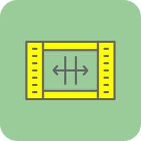 Resize Glyph Gradient Corner Icon vector
