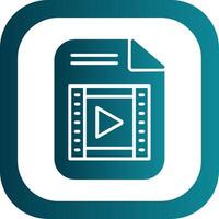 File Glyph Gradient Corner Icon vector