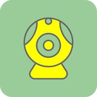 Web camera Glyph Gradient Corner Icon vector