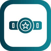 Belt Glyph Gradient Corner Icon vector