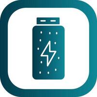 Battery Status Glyph Gradient Corner Icon vector