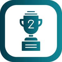 Trophy Glyph Gradient Corner Icon vector