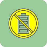 Prohibited Sign Glyph Gradient Corner Icon vector