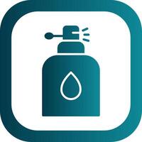 Perfume Glyph Gradient Corner Icon vector