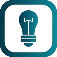 Lightbulb Glyph Gradient Corner Icon vector