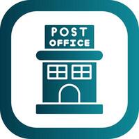 Post Office Glyph Gradient Corner Icon vector