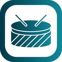 Drums Glyph Gradient Corner Icon vector