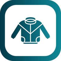 Jacket Glyph Gradient Corner Icon vector