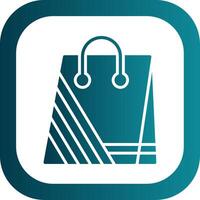 Shopping Bag Glyph Gradient Corner Icon vector