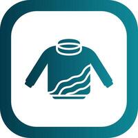 Sweater Glyph Gradient Corner Icon vector