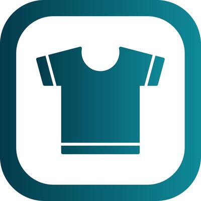 T Shirt Glyph Gradient Corner Icon