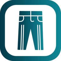 Trousers Glyph Gradient Corner Icon vector