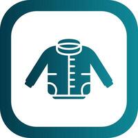 Jacket Glyph Gradient Corner Icon vector