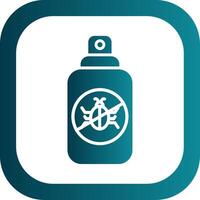 Insect Repellent Glyph Gradient Corner Icon vector