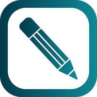 Pencil Glyph Gradient Corner Icon vector