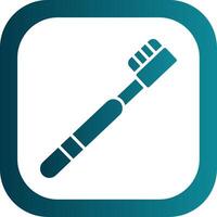 Toothbrush Glyph Gradient Corner Icon vector