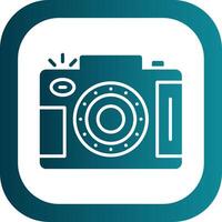 Dslr Camera Glyph Gradient Corner Icon vector