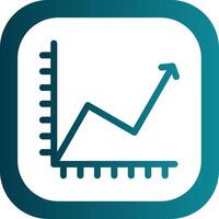 Glyph Gradient Corner Chart Glyph Gradient Corner Icon vector