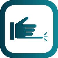 hand Call Glyph Gradient Corner Icon vector