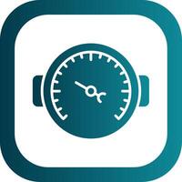 Pressure Gauge Glyph Gradient Corner Icon vector