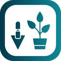 Gardening Glyph Gradient Corner Icon vector