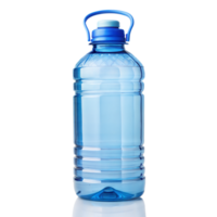 Blue plastic water bottle isolated on transparent background png