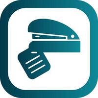 Stapler Glyph Gradient Corner Icon vector