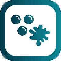 Paintballs Glyph Gradient Corner Icon vector