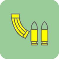 Ammunition Glyph Gradient Corner Icon vector