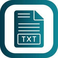 Text File Glyph Gradient Corner Icon vector