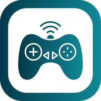 Controller Glyph Gradient Corner Icon vector