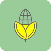 Corn Glyph Gradient Corner Icon vector