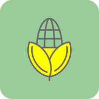 Corn Glyph Gradient Corner Icon vector