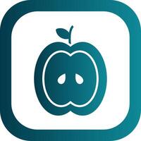 Apple Glyph Gradient Corner Icon vector