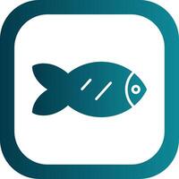 Fish Glyph Gradient Corner Icon vector
