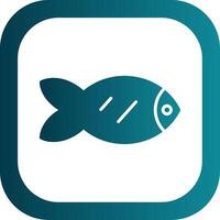 Fish Glyph Gradient Corner Icon vector