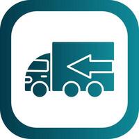 Truck Glyph Gradient Corner Icon vector